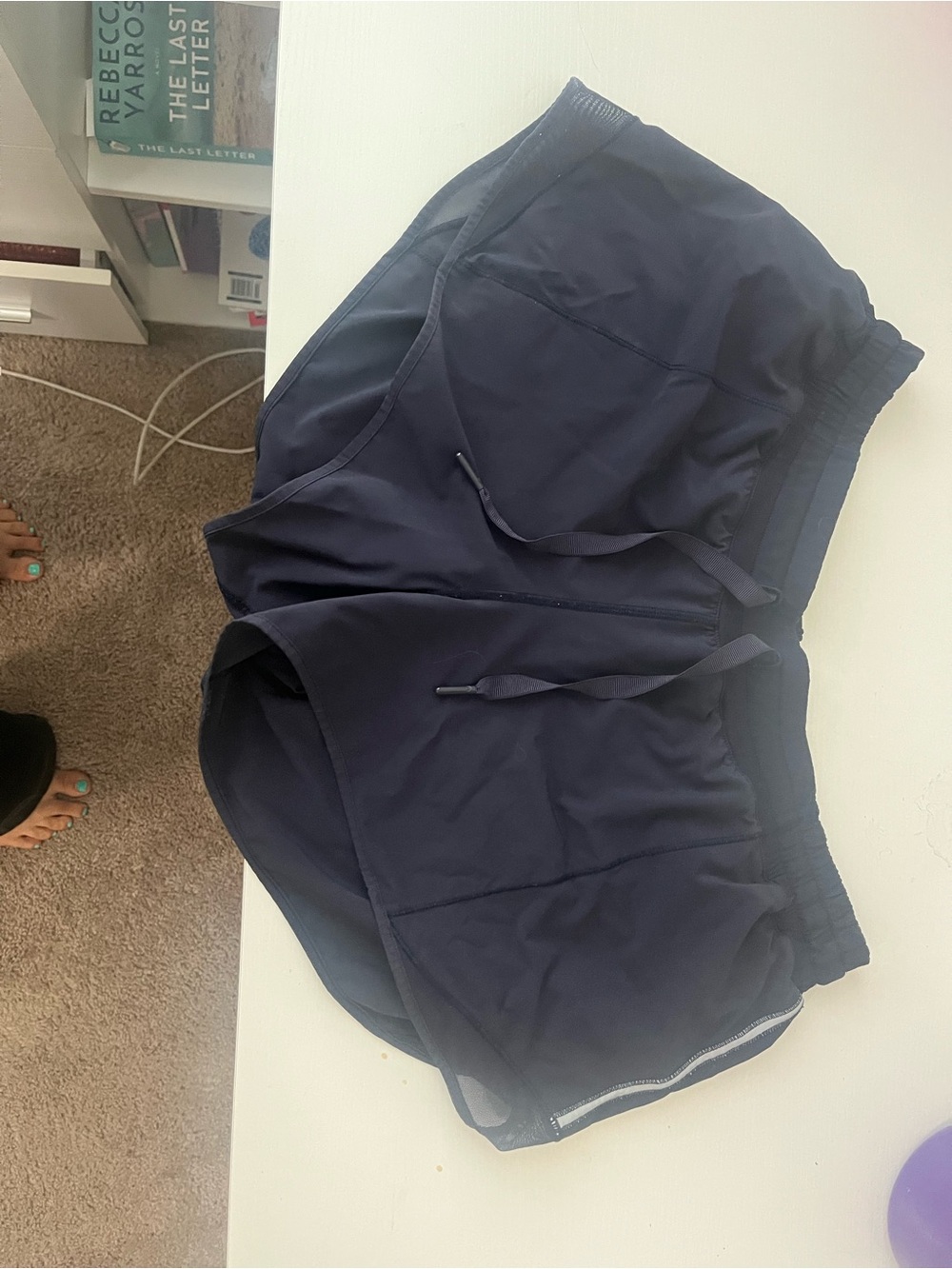 lululemon athletica Navy Athletic Running Shorts